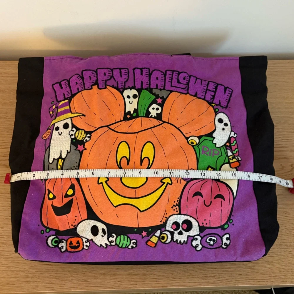 Disney Happy Halloween Mickey Mouse Black Tote Bag